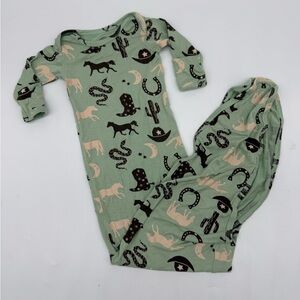 Giddy up Western Bamboo Swaddle Knotted Gown- Bought On Etsy. Read Below!